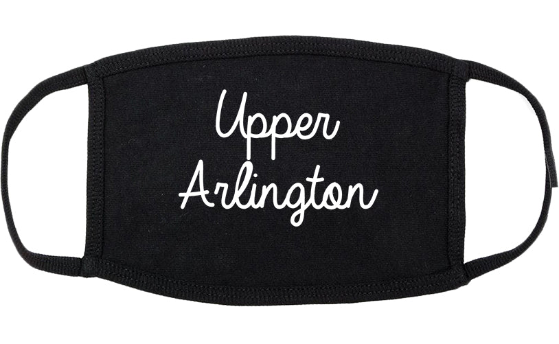 Upper Arlington Ohio OH Script Cotton Face Mask Black