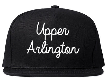 Upper Arlington Ohio OH Script Mens Snapback Hat Black