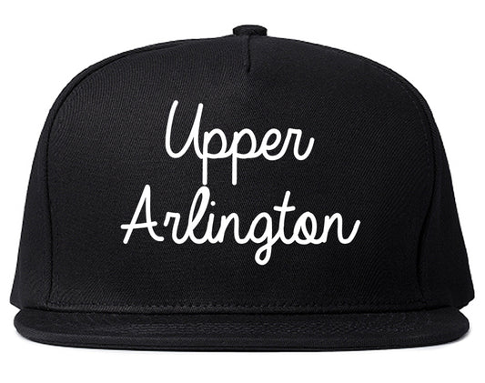 Upper Arlington Ohio OH Script Mens Snapback Hat Black