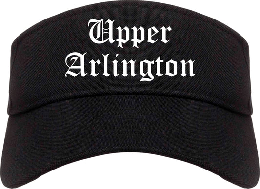 Upper Arlington Ohio OH Old English Mens Visor Cap Hat Black