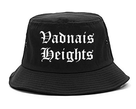 Vadnais Heights Minnesota MN Old English Mens Bucket Hat Black