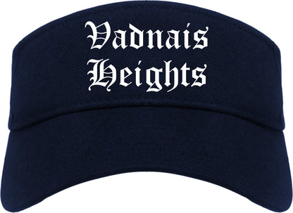 Vadnais Heights Minnesota MN Old English Mens Visor Cap Hat Navy Blue