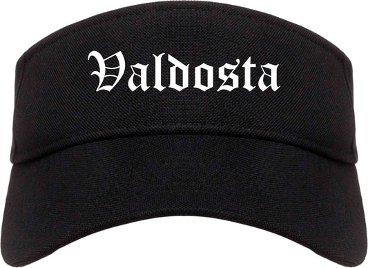 Valdosta Georgia GA Old English Mens Visor Cap Hat Black