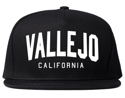 Vallejo California Arch Mens Snapback Hat Black