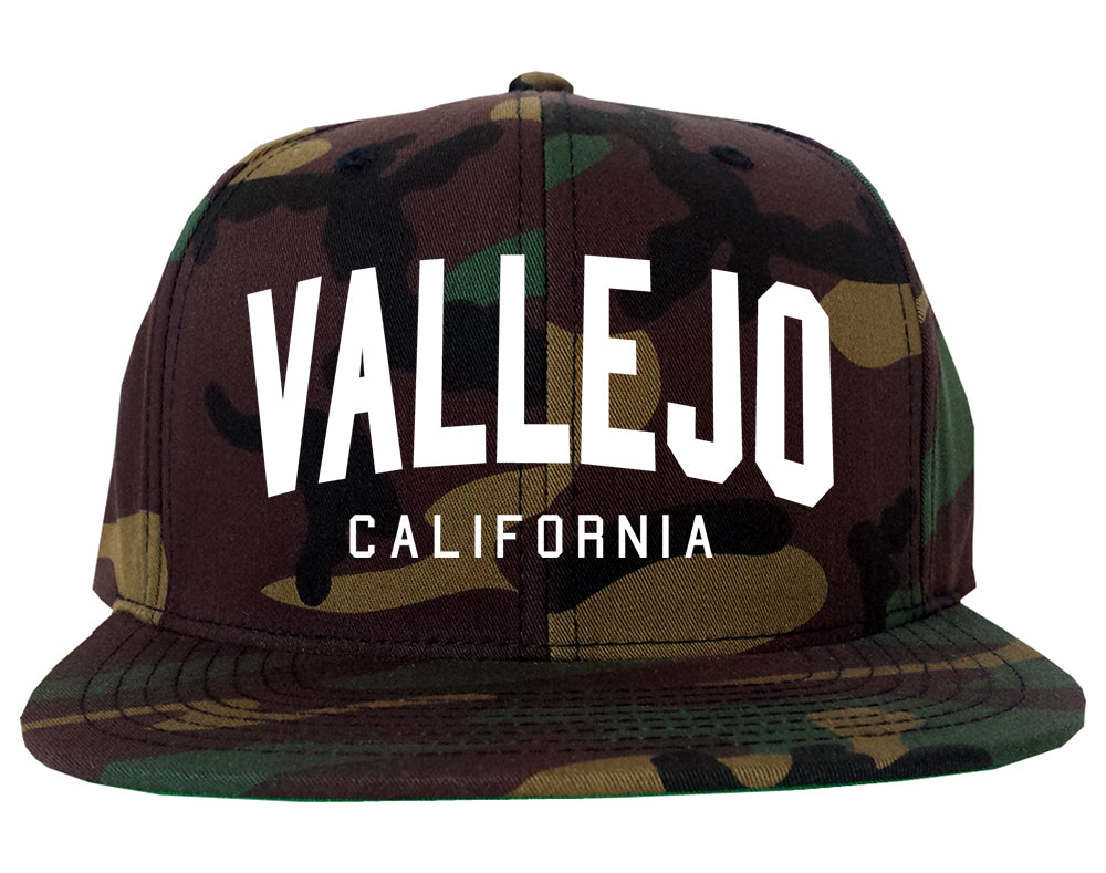 Vallejo California Arch Mens Snapback Hat Camo