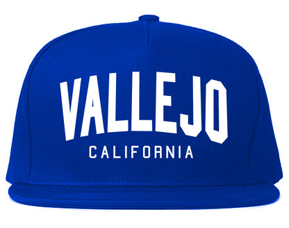 Vallejo California Arch Mens Snapback Hat Royal Blue