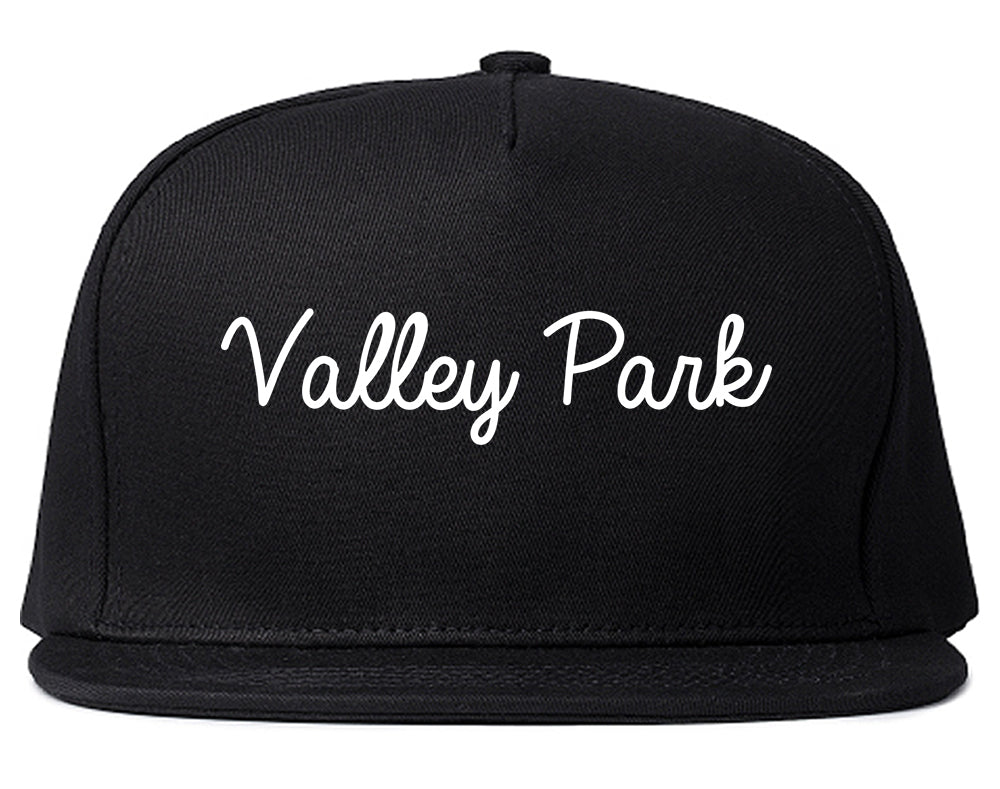 Valley Park Missouri MO Script Mens Snapback Hat Black