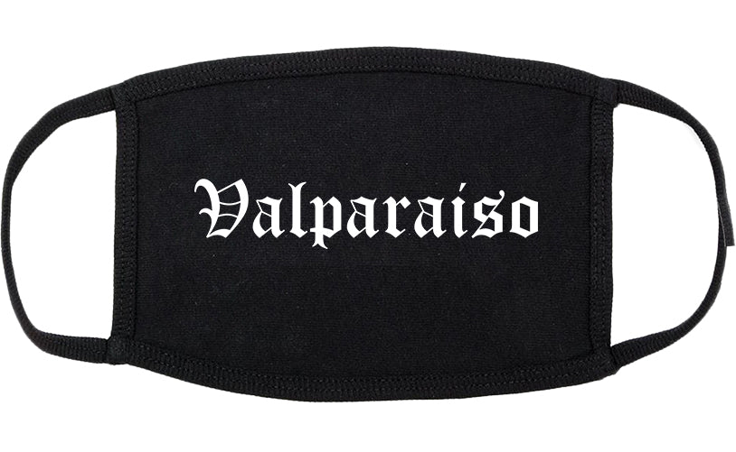 Valparaiso Florida FL Old English Cotton Face Mask Black