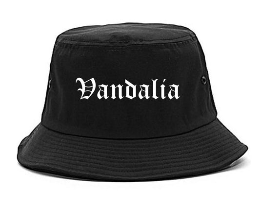 Vandalia Illinois IL Old English Mens Bucket Hat Black