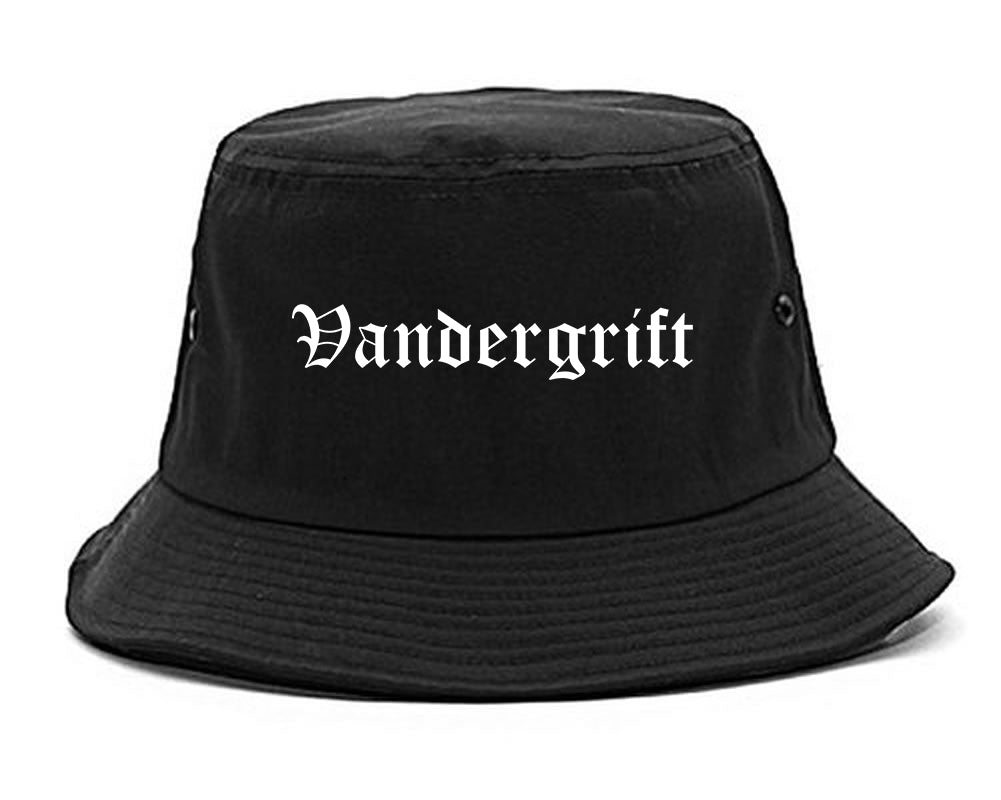 Vandergrift Pennsylvania PA Old English Mens Bucket Hat Black