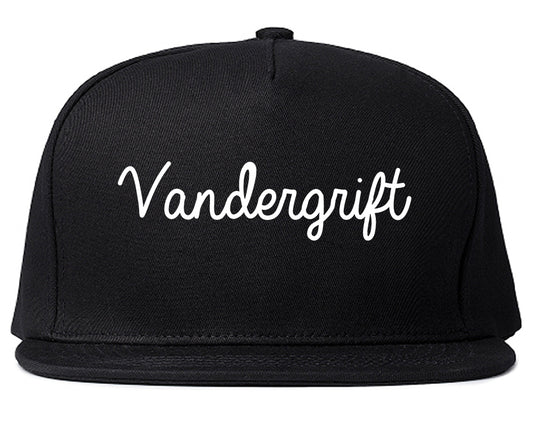 Vandergrift Pennsylvania PA Script Mens Snapback Hat Black