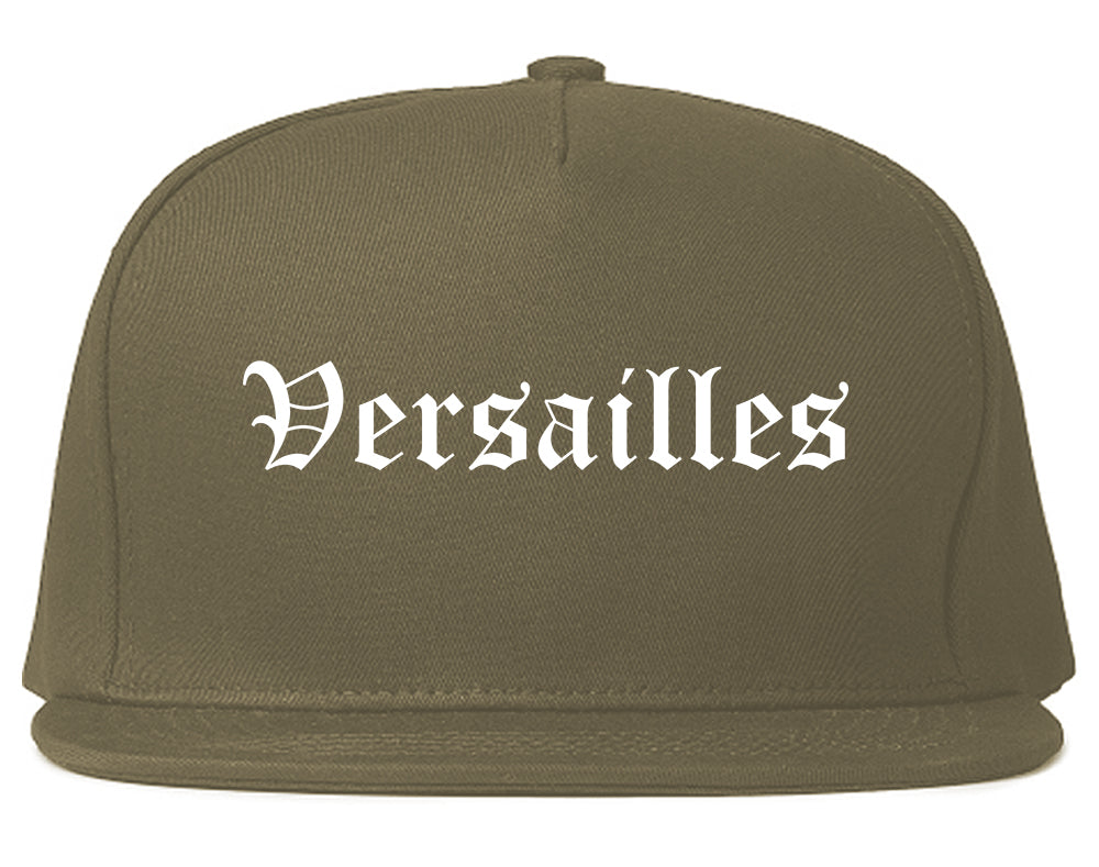 Versailles Kentucky KY Old English Mens Snapback Hat Grey