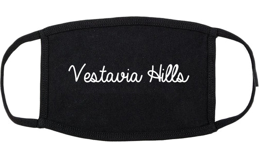 Vestavia Hills Alabama AL Script Cotton Face Mask Black