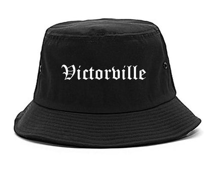 Victorville California CA Old English Mens Bucket Hat Black