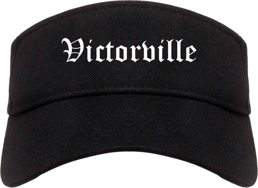 Victorville California CA Old English Mens Visor Cap Hat Black