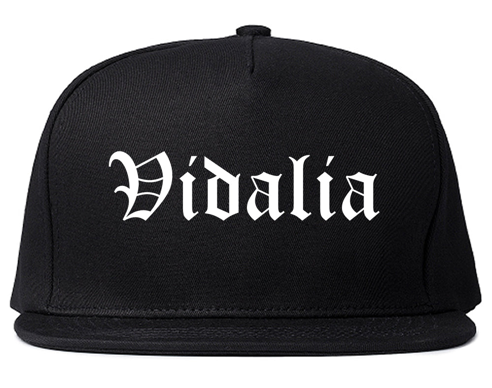 Vidalia Georgia GA Old English Mens Snapback Hat Black