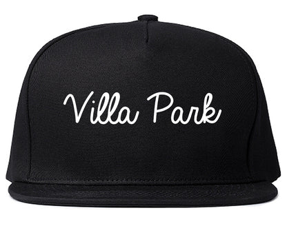 Villa Park Illinois IL Script Mens Snapback Hat Black