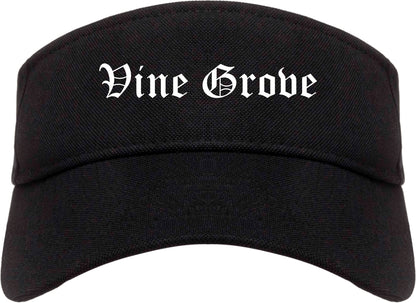 Vine Grove Kentucky KY Old English Mens Visor Cap Hat Black