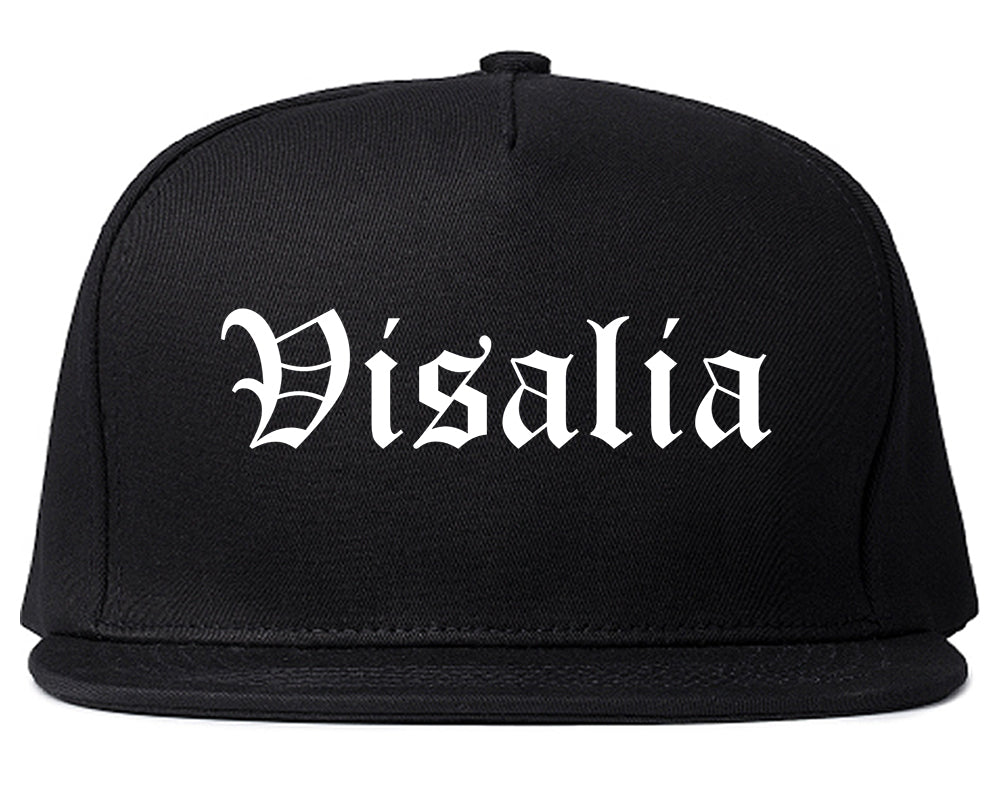 Visalia California CA Old English Mens Snapback Hat Black