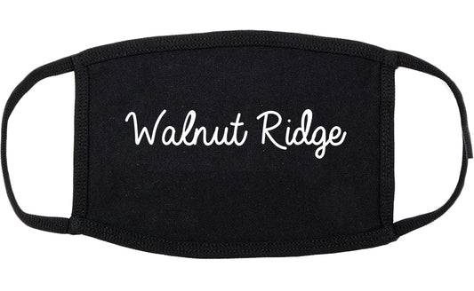 Walnut Ridge Arkansas AR Script Cotton Face Mask Black