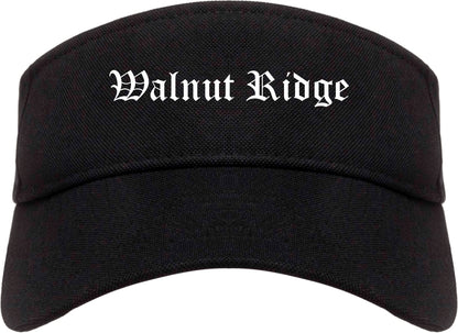 Walnut Ridge Arkansas AR Old English Mens Visor Cap Hat Black