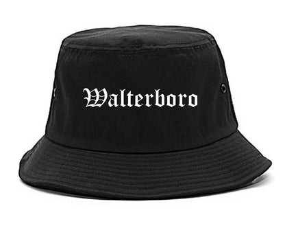 Walterboro South Carolina SC Old English Mens Bucket Hat Black