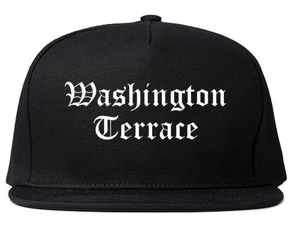 Washington Terrace Utah UT Old English Mens Snapback Hat Black