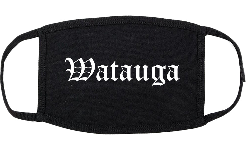 Watauga Texas TX Old English Cotton Face Mask Black