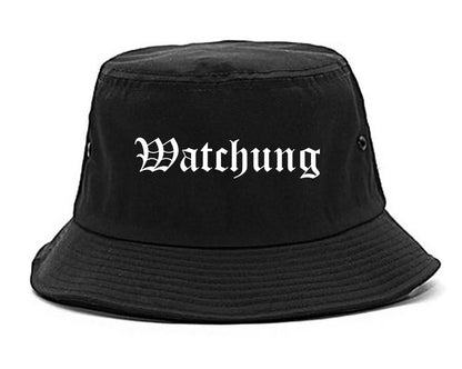 Watchung New Jersey NJ Old English Mens Bucket Hat Black