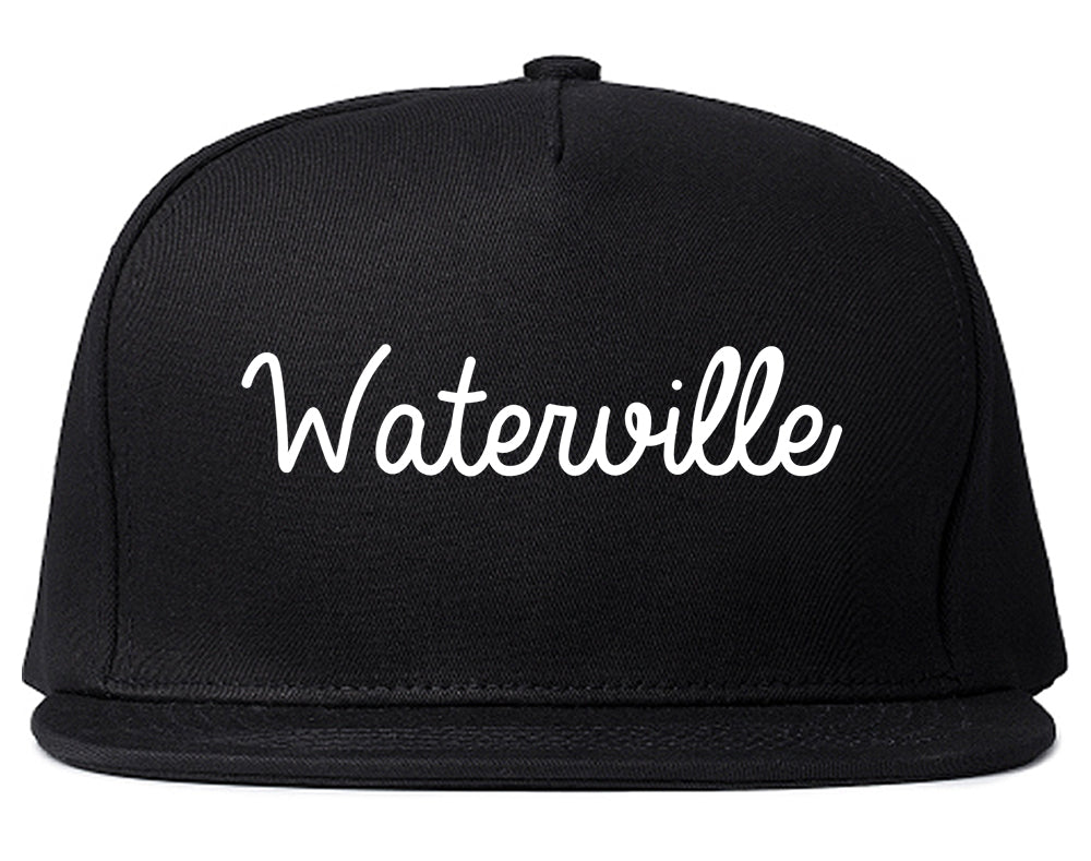 Waterville Ohio OH Script Mens Snapback Hat Black
