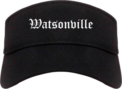 Watsonville California CA Old English Mens Visor Cap Hat Black