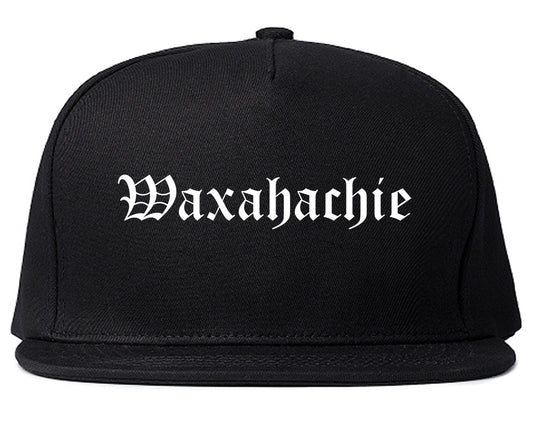 Waxahachie Texas TX Old English Mens Snapback Hat Black