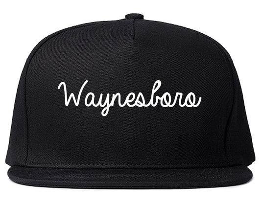Waynesboro Mississippi MS Script Mens Snapback Hat Black