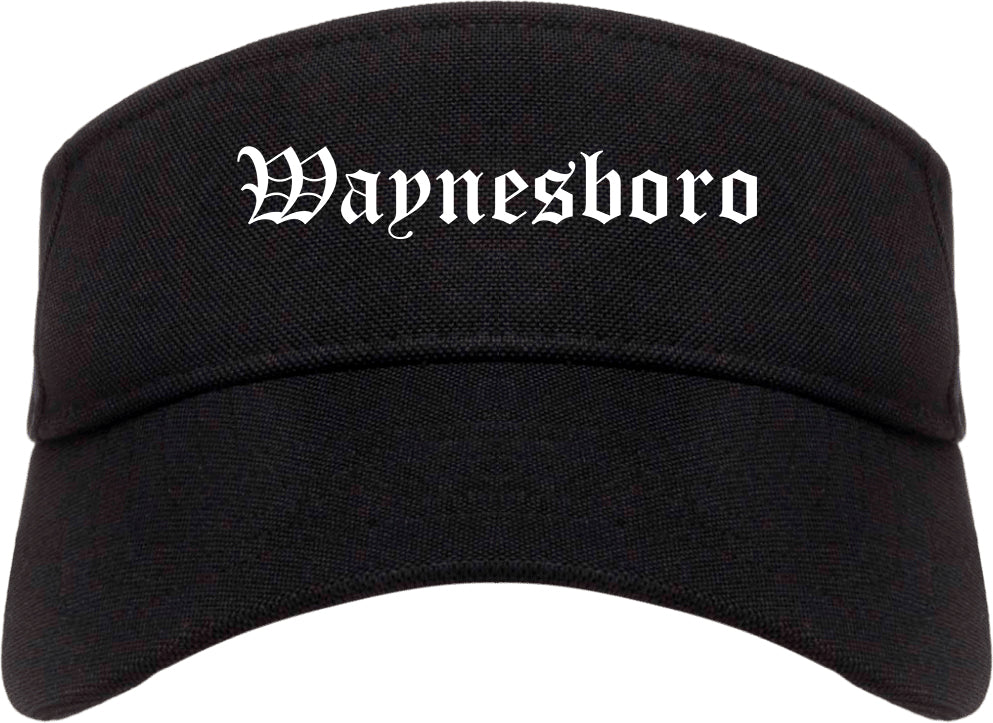 Waynesboro Pennsylvania PA Old English Mens Visor Cap Hat Black