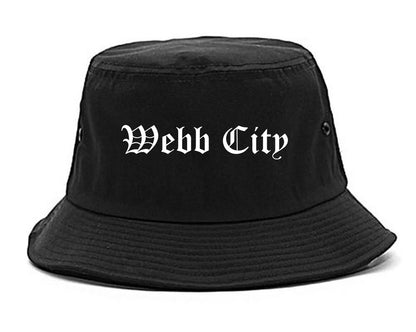 Webb City Missouri MO Old English Mens Bucket Hat Black