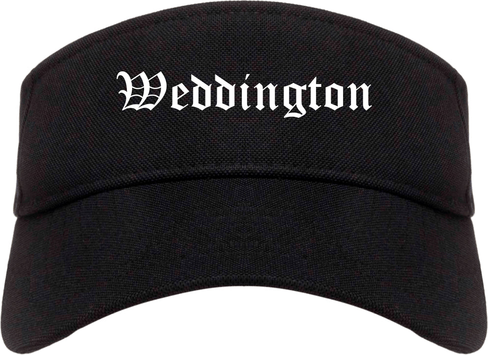Weddington North Carolina NC Old English Mens Visor Cap Hat Black