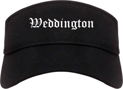 Weddington North Carolina NC Old English Mens Visor Cap Hat Black