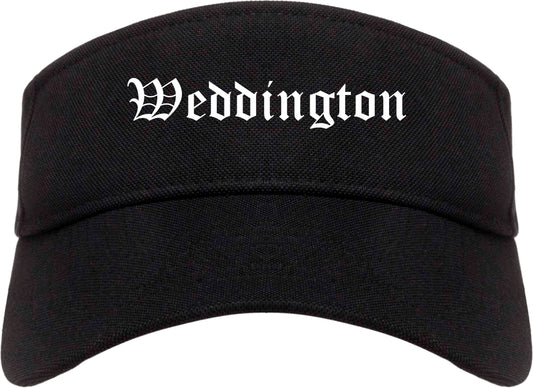 Weddington North Carolina NC Old English Mens Visor Cap Hat Black