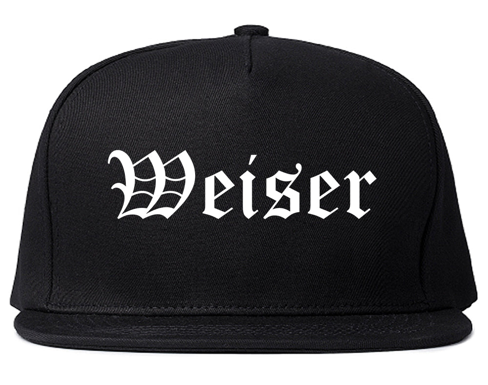 Weiser Idaho ID Old English Mens Snapback Hat Black