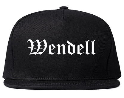 Wendell North Carolina NC Old English Mens Snapback Hat Black