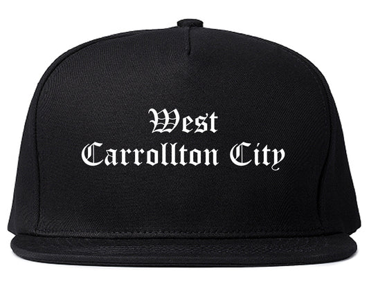West Carrollton City Ohio OH Old English Mens Snapback Hat Black