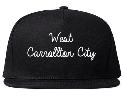 West Carrollton City Ohio OH Script Mens Snapback Hat Black