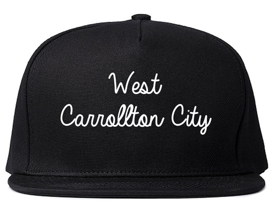 West Carrollton City Ohio OH Script Mens Snapback Hat Black