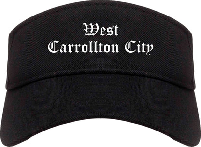 West Carrollton City Ohio OH Old English Mens Visor Cap Hat Black