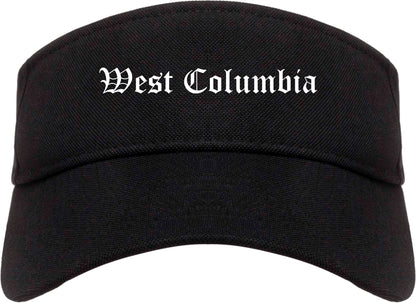 West Columbia South Carolina SC Old English Mens Visor Cap Hat Black