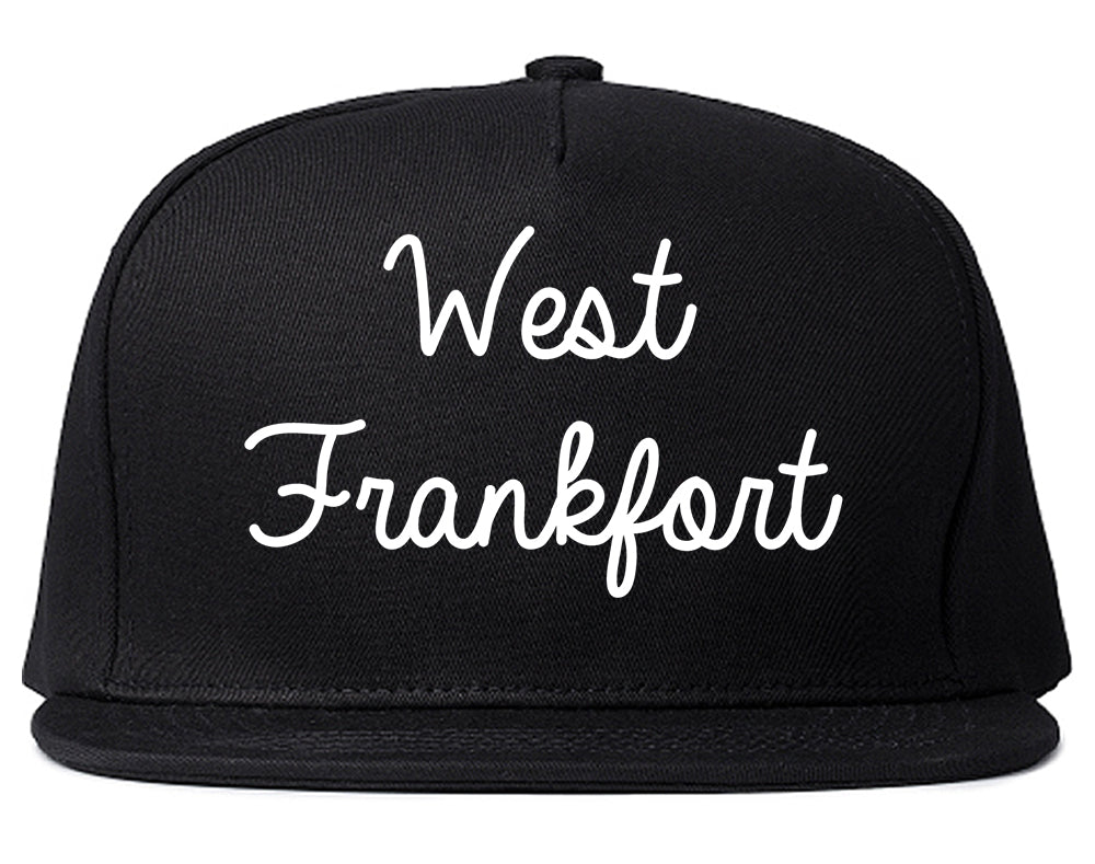 West Frankfort Illinois IL Script Mens Snapback Hat Black