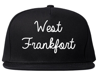 West Frankfort Illinois IL Script Mens Snapback Hat Black