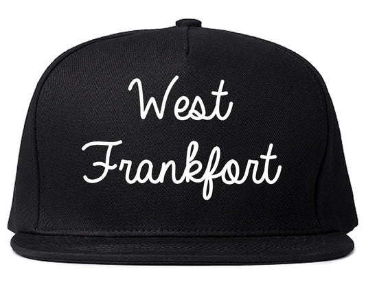 West Frankfort Illinois IL Script Mens Snapback Hat Black