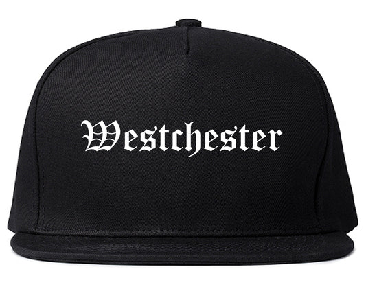 Westchester Illinois IL Old English Mens Snapback Hat Black