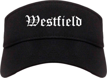 Westfield Indiana IN Old English Mens Visor Cap Hat Black